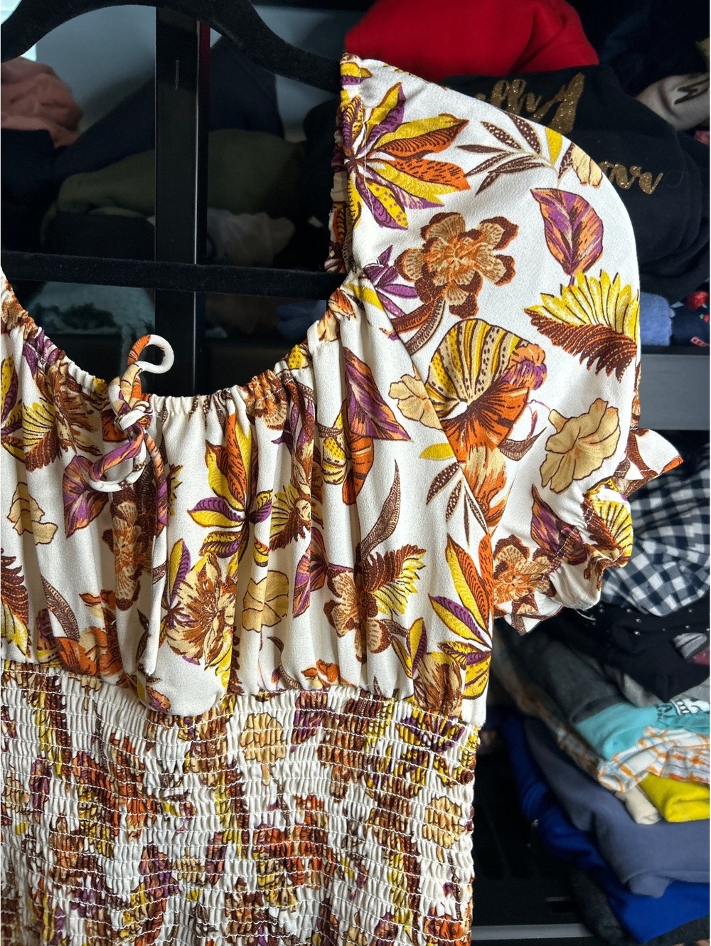 Cato Floral Smocked Dress Medium